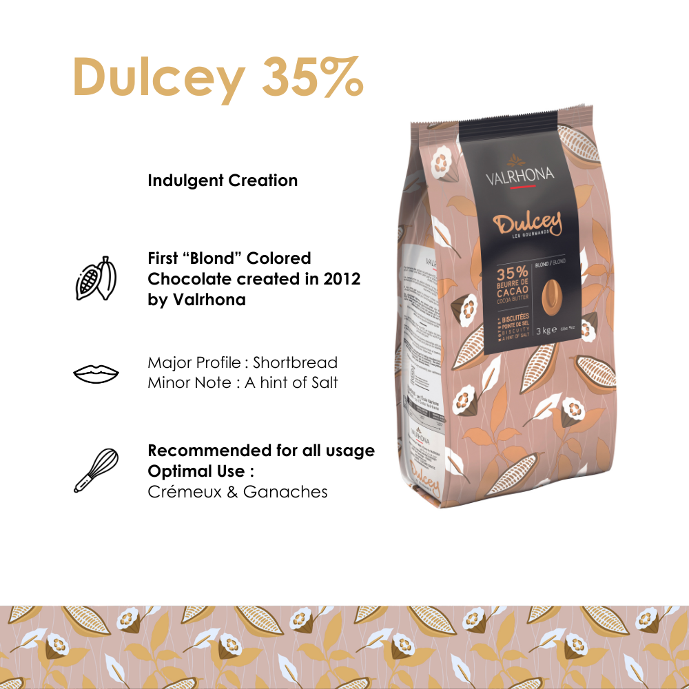 Valrhona Dulcey 35% Pioneer Blond Chocolate | Keylink Limited